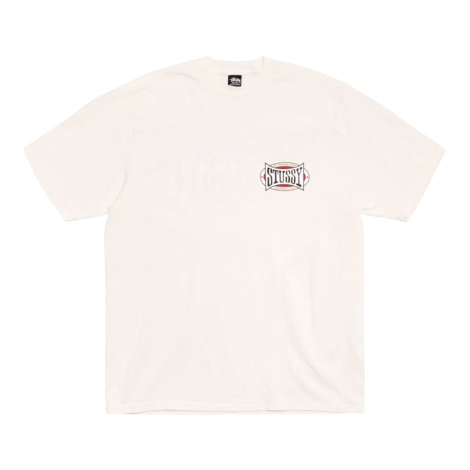Stussy Champion Oval Pigment Dyed T-Shirt Natural