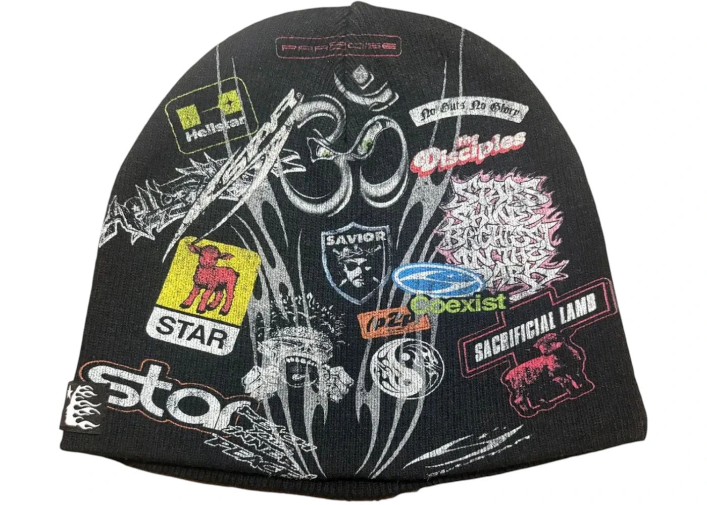 Hellstar Patch Print Beanie Black