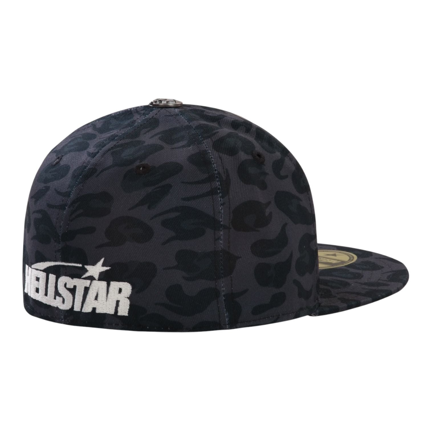 Hellstar Cheetah Print Fitted Hat Black