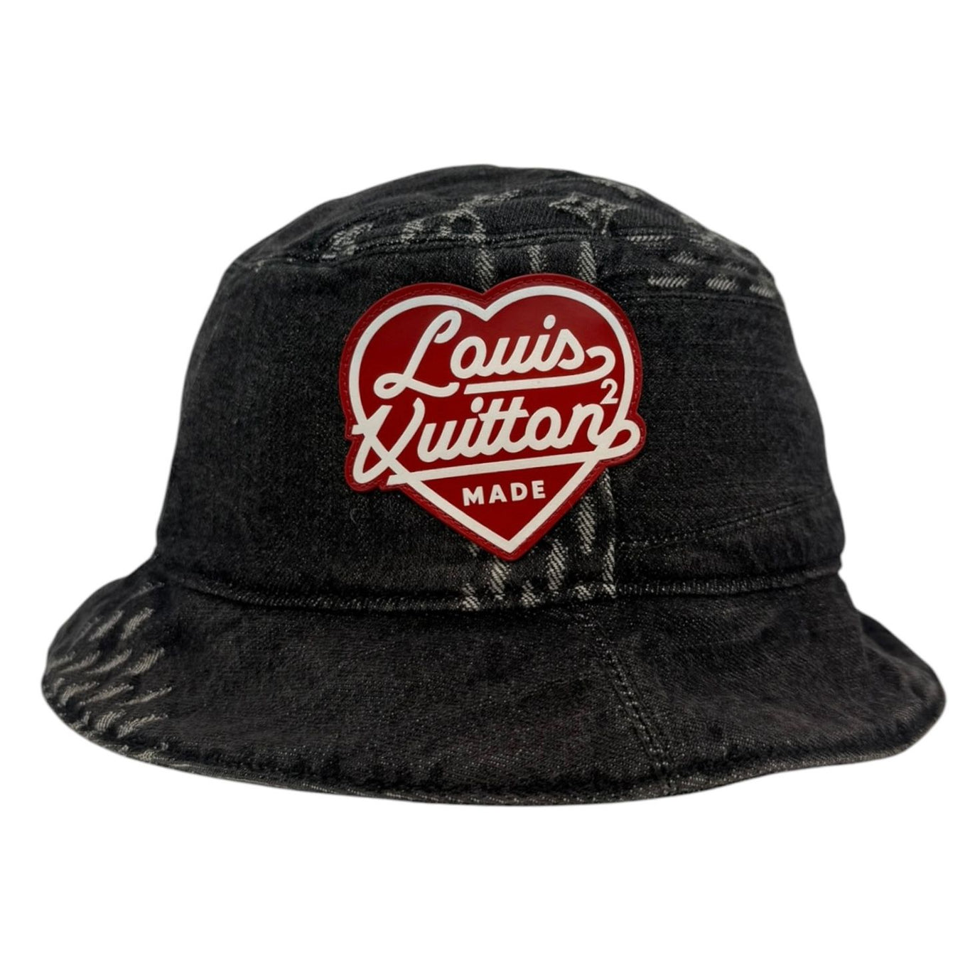 Louid Vuitton Nigo Monogram Denim Bucket Hat - Like New