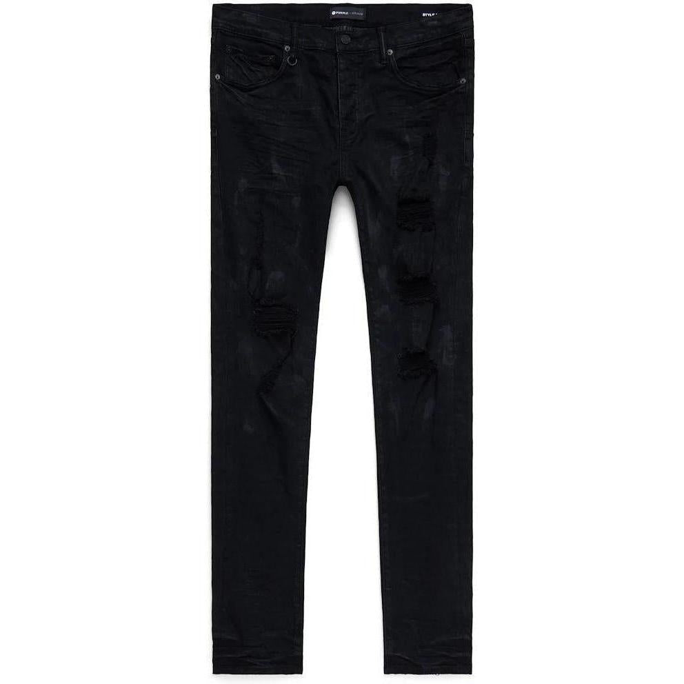 Purple Brand Black Oil Spill Jean Black