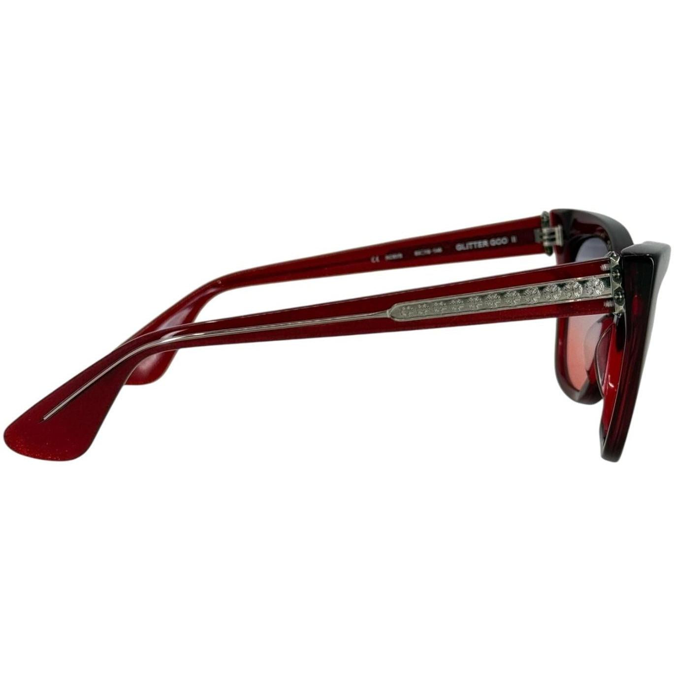 Chrome Hearts Glitter Goo II Sunglasses Red