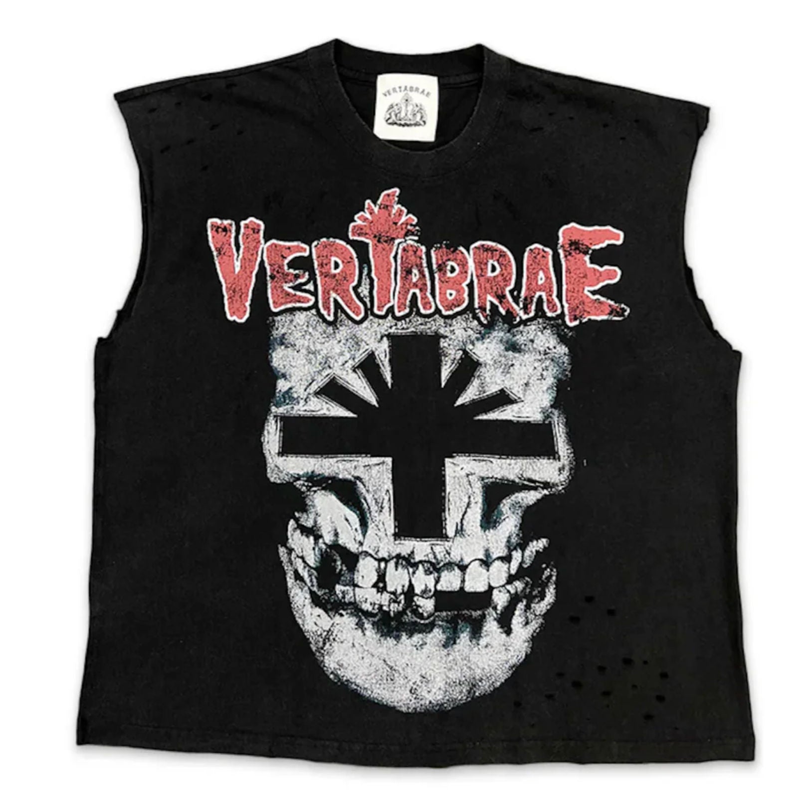Vertabrae Fever Tank Top Black