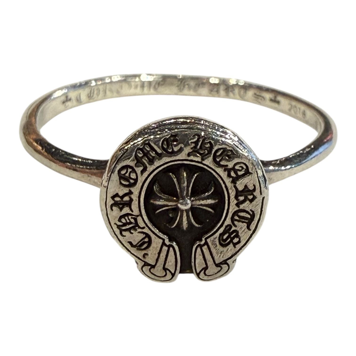 Chrome Hearts Silver Bubblegum Horsehoe Ring - US Size 8.5