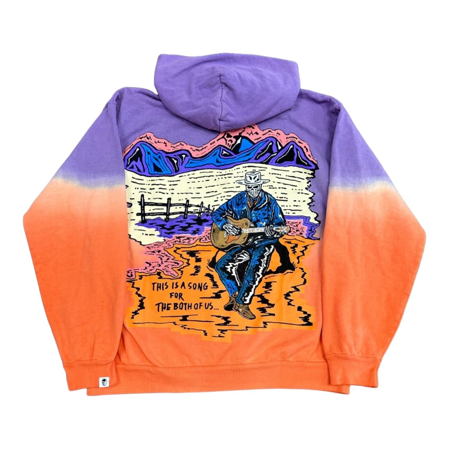 Warren Lotas The Singer Hoodie Purple Orange