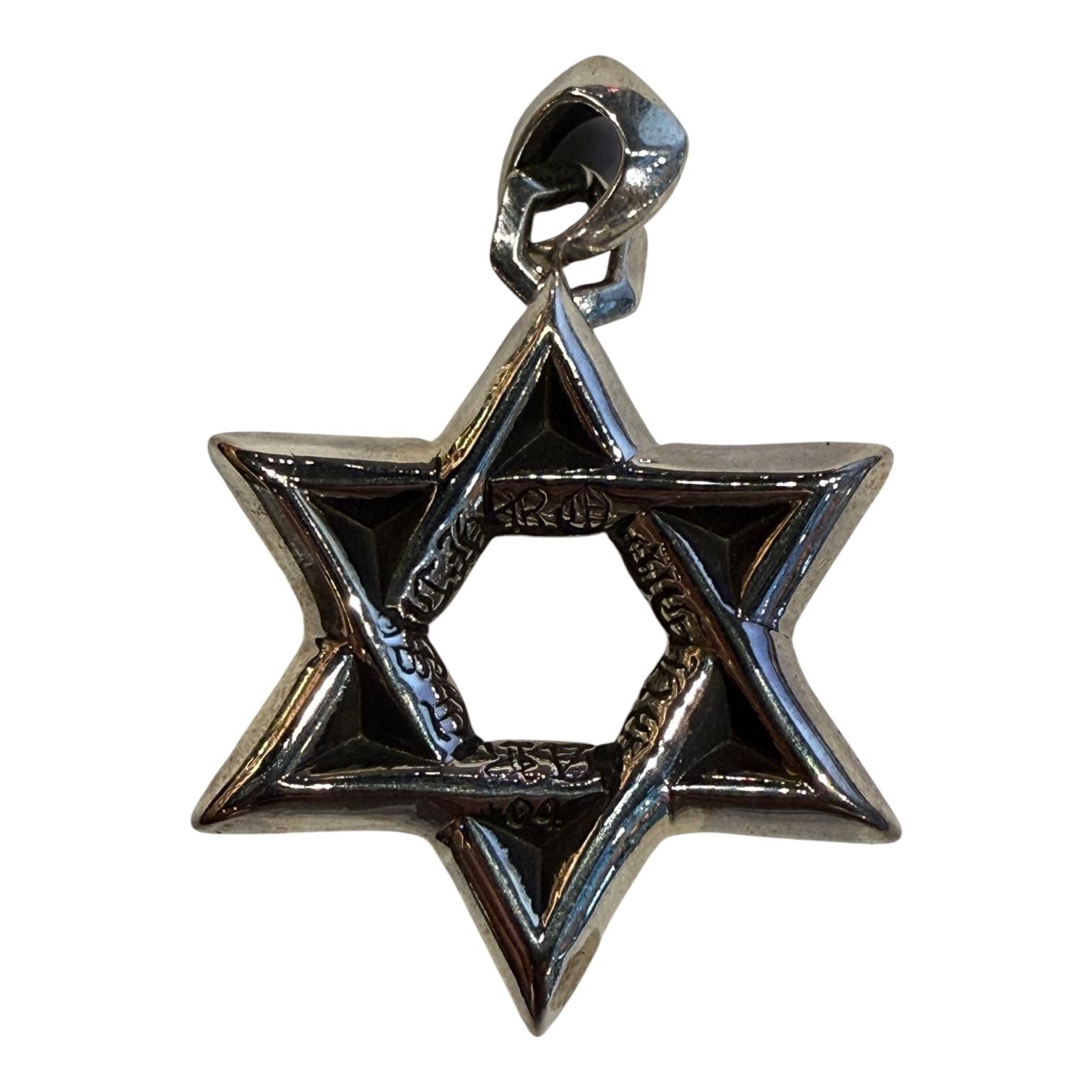 Chrome Hearts Large Silver Star of David Pendant