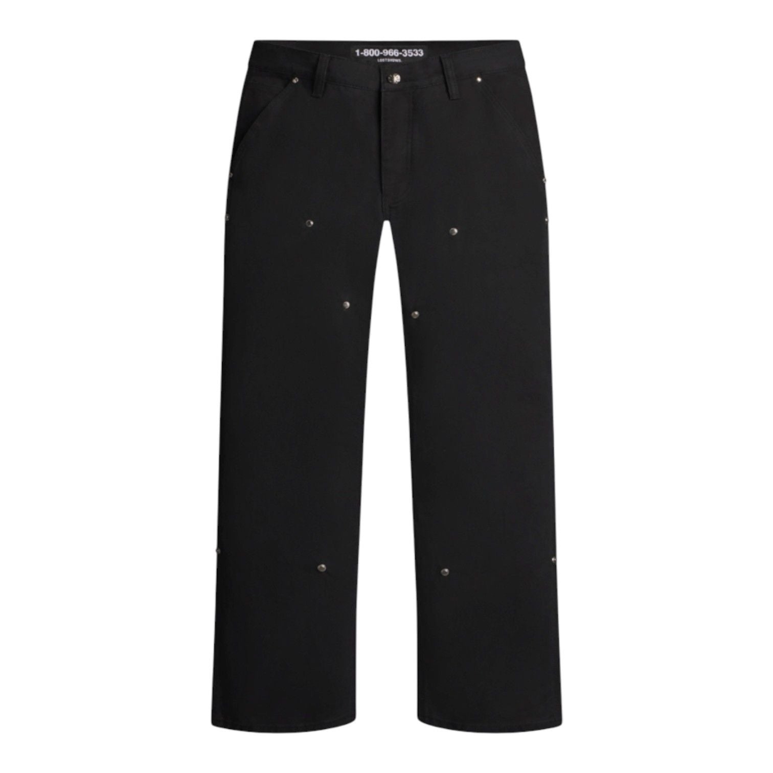 LostShdws Detached Double Knee Pants Black