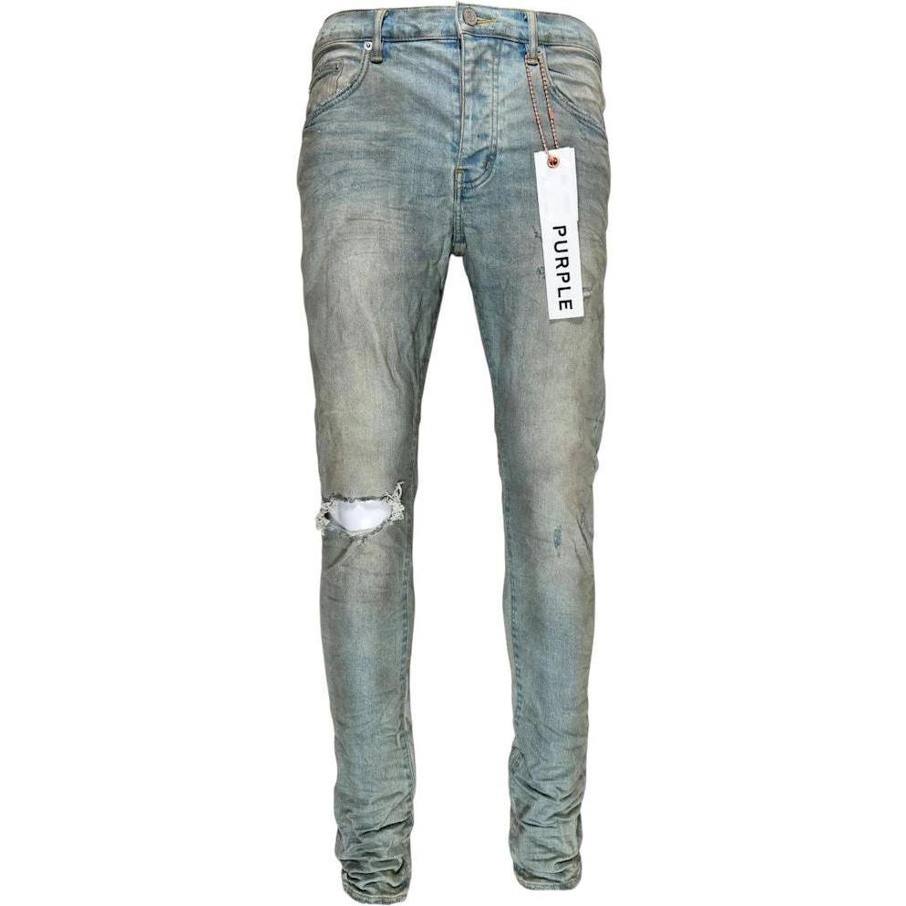 Purple Brand Light Dirty Wax Jeans Light Indigo