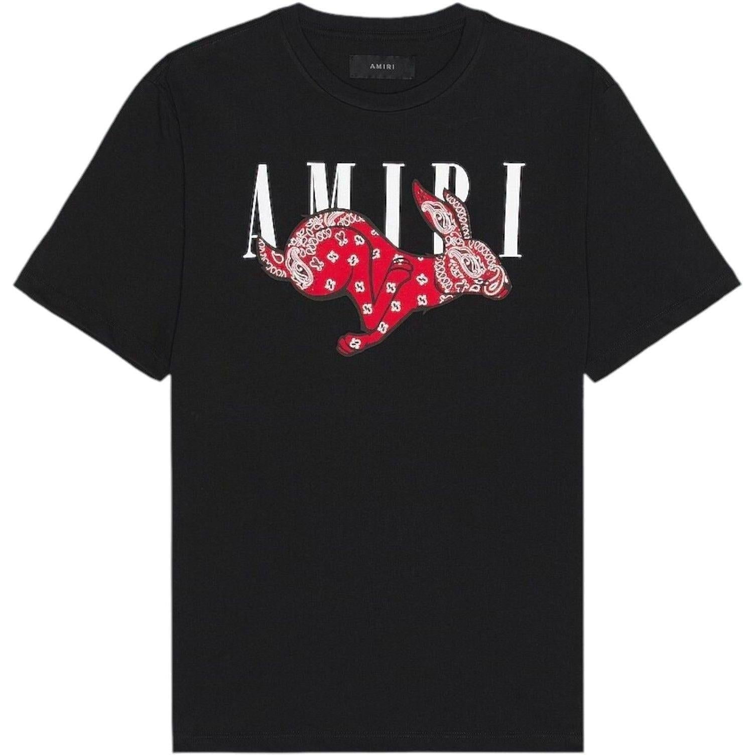 AMIRI CNY Rabbit Logo Tee Tee Black
