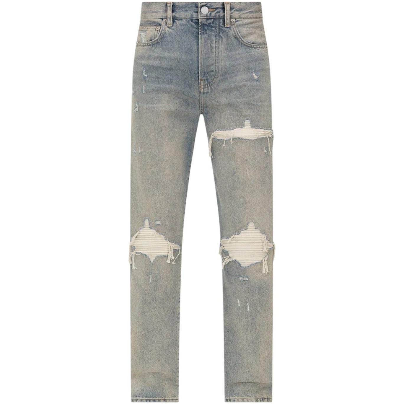 Amiri Suede Straight MX1 Jean Antique Indigo