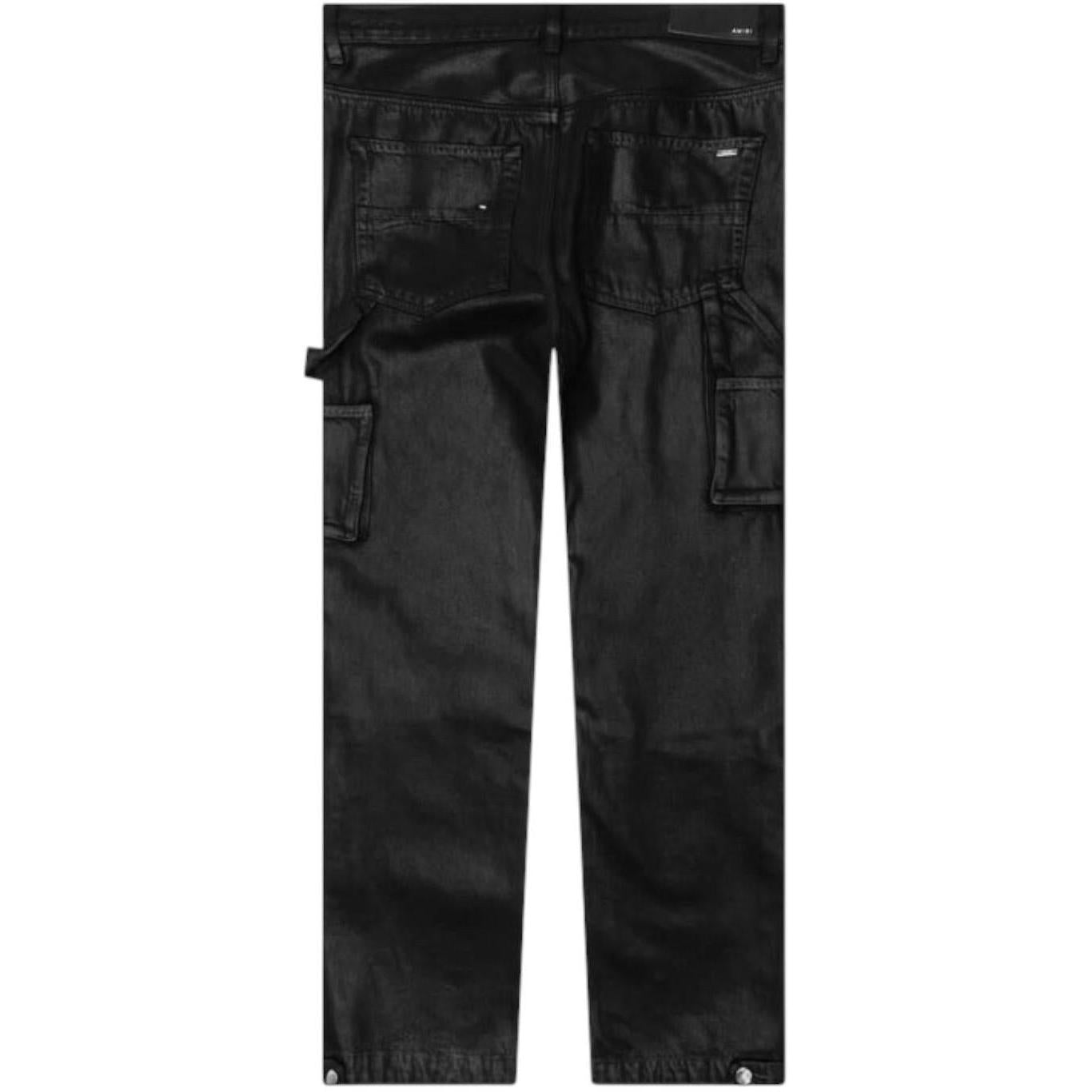 Amiri Wax Carpenter Jeans Black - Like New