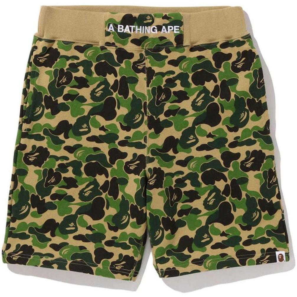 BAPE ABC Camo Sweat Shorts Green
