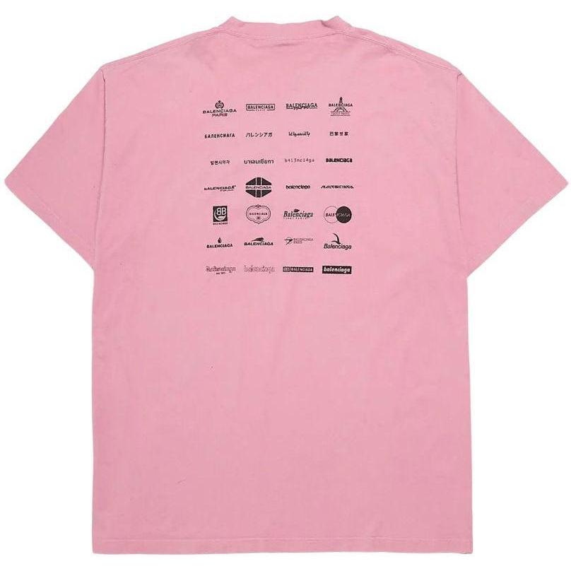 Balenciaga Archive Logo T-Shirt Pink