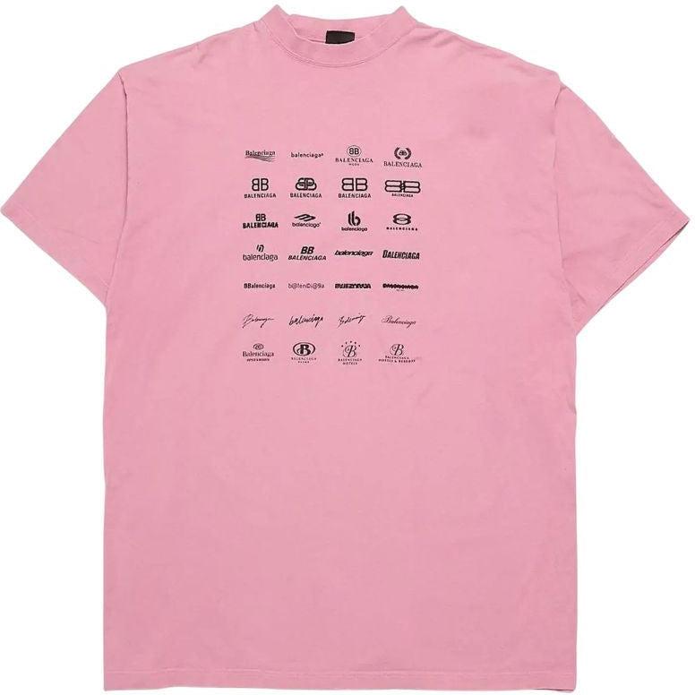 Balenciaga Archive Logo T-Shirt Pink