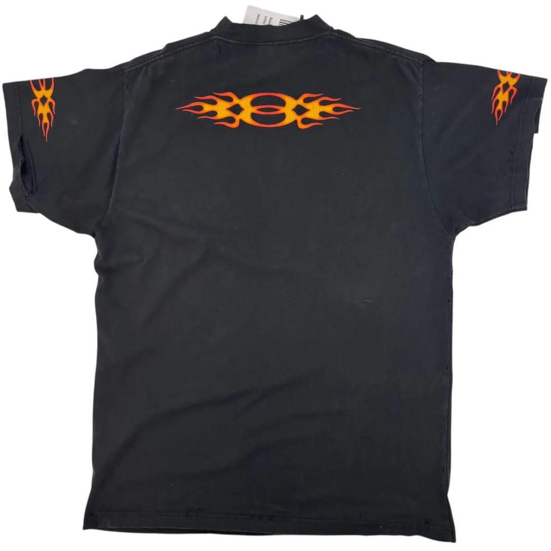 Balenciaga Burning Unity T-Shirt Black
