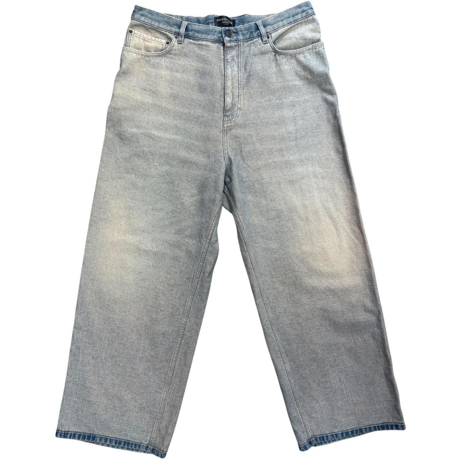 Balenciaga Light Wash Inside Out Jeans - Like New