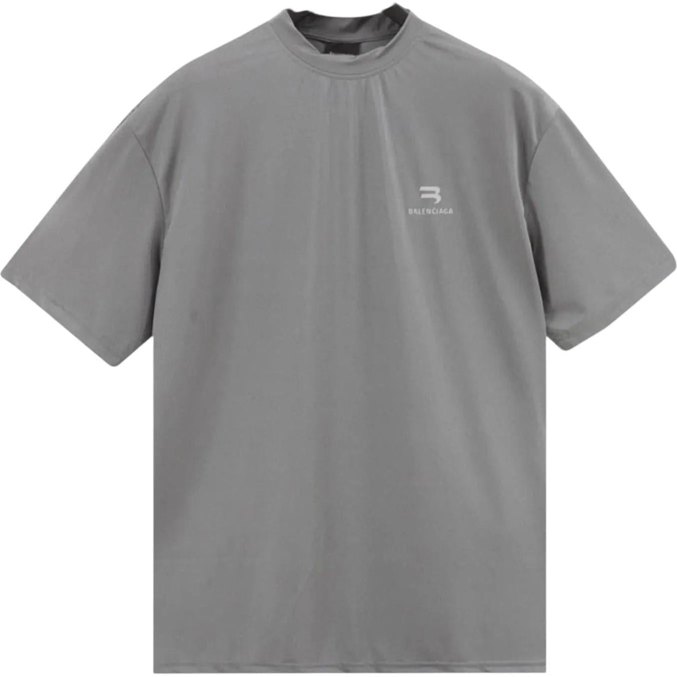 Balenciaga Sporty B Medium Fit T-Shirt Grey