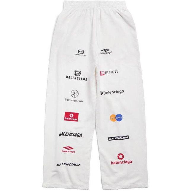 Balenciaga Top League Baggy Sweatpants White