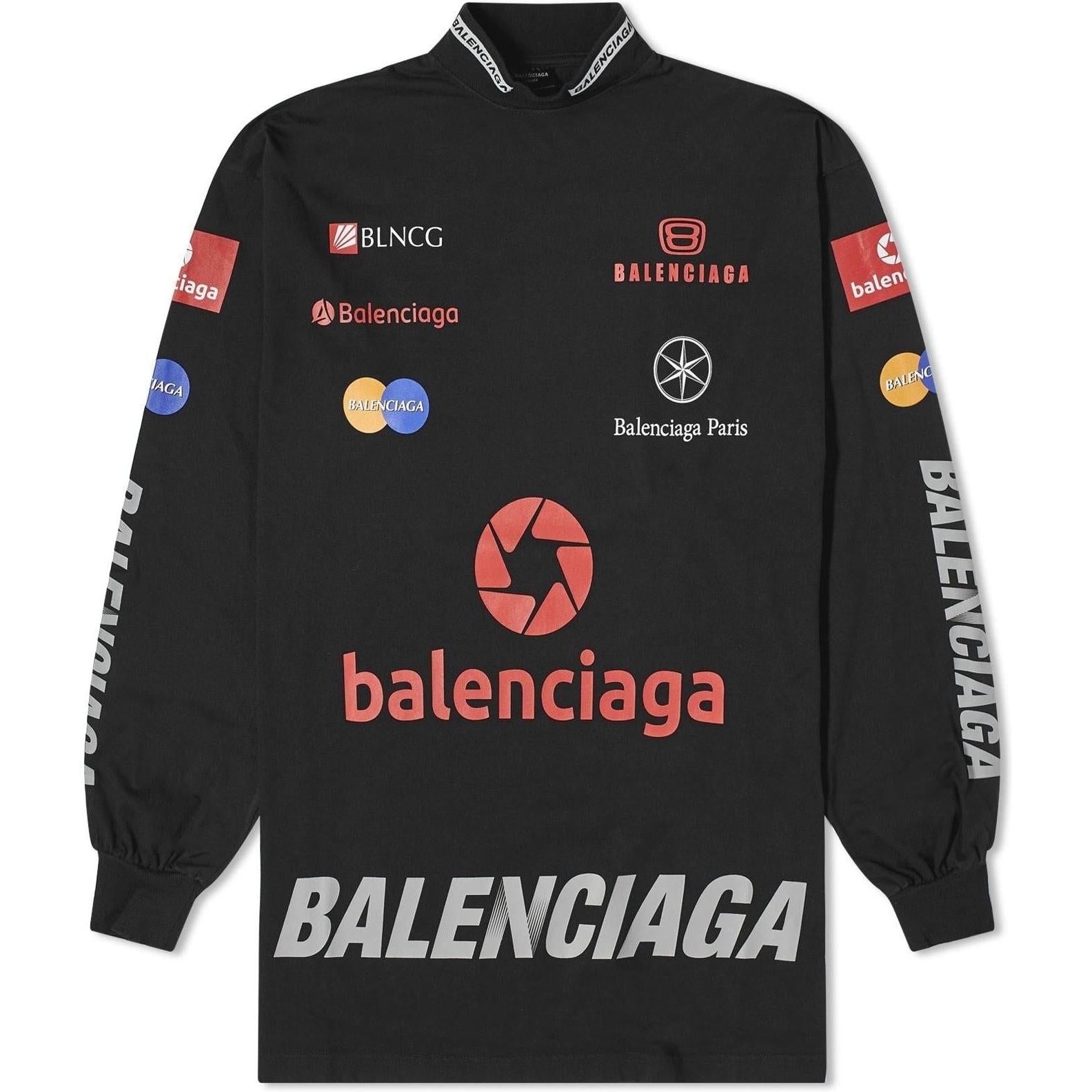 Balenciaga Top League L/S T-Shirt Black