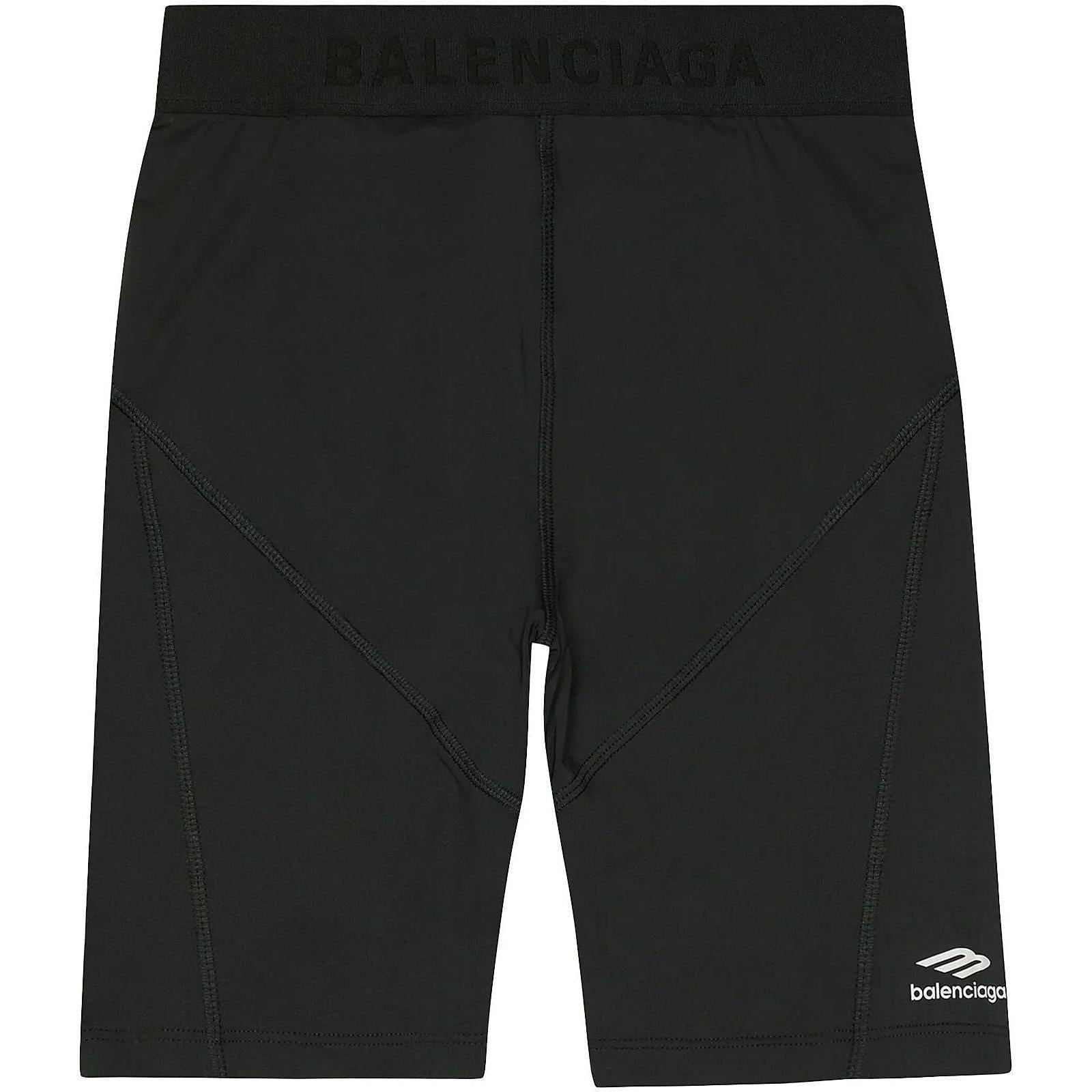 Balenciaga Women's Athletic Biker Shorts Black
