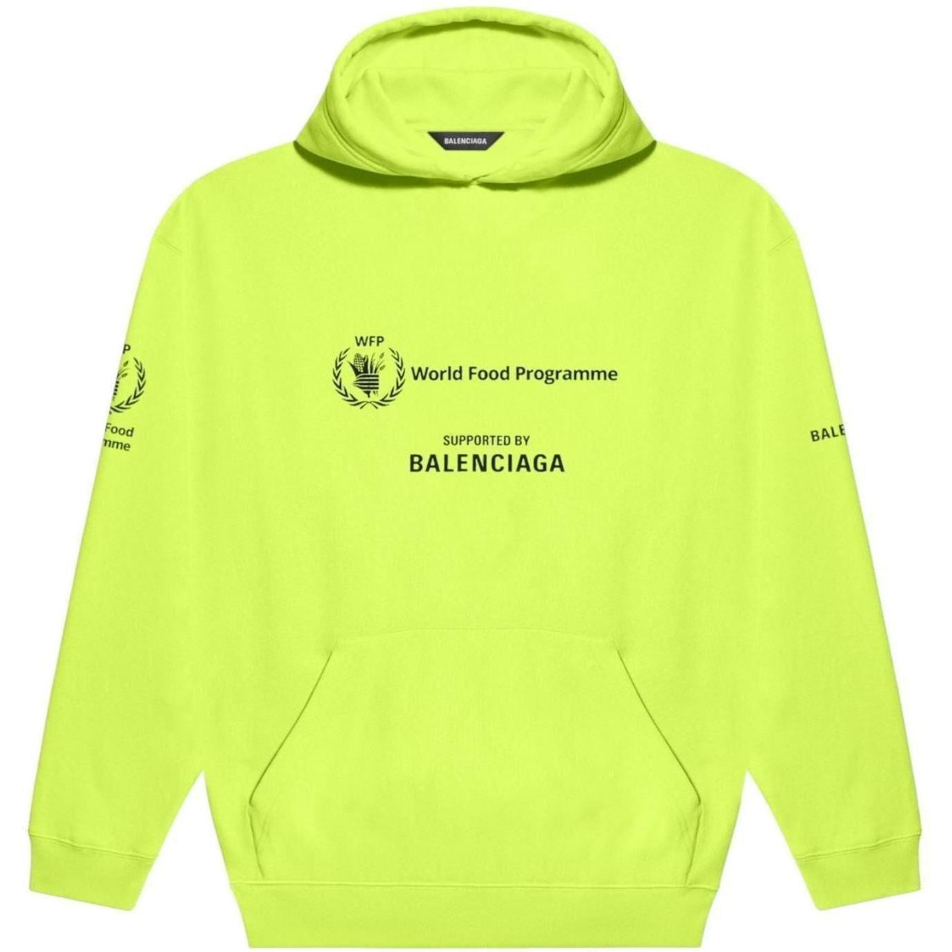Balenciaga World Food Programme Green Hoodie
