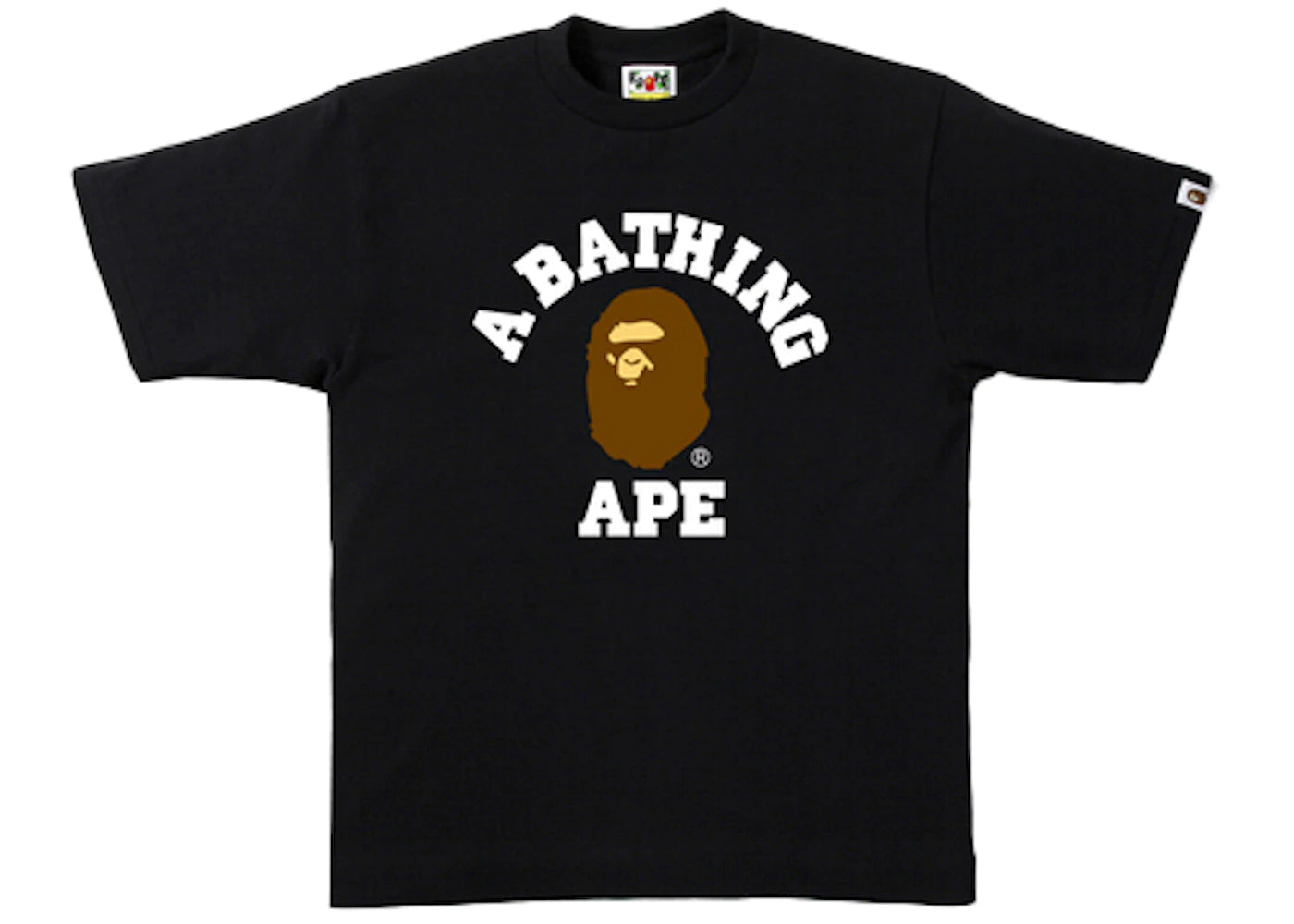 BAPE A Bathing Ape College T Shirt Black