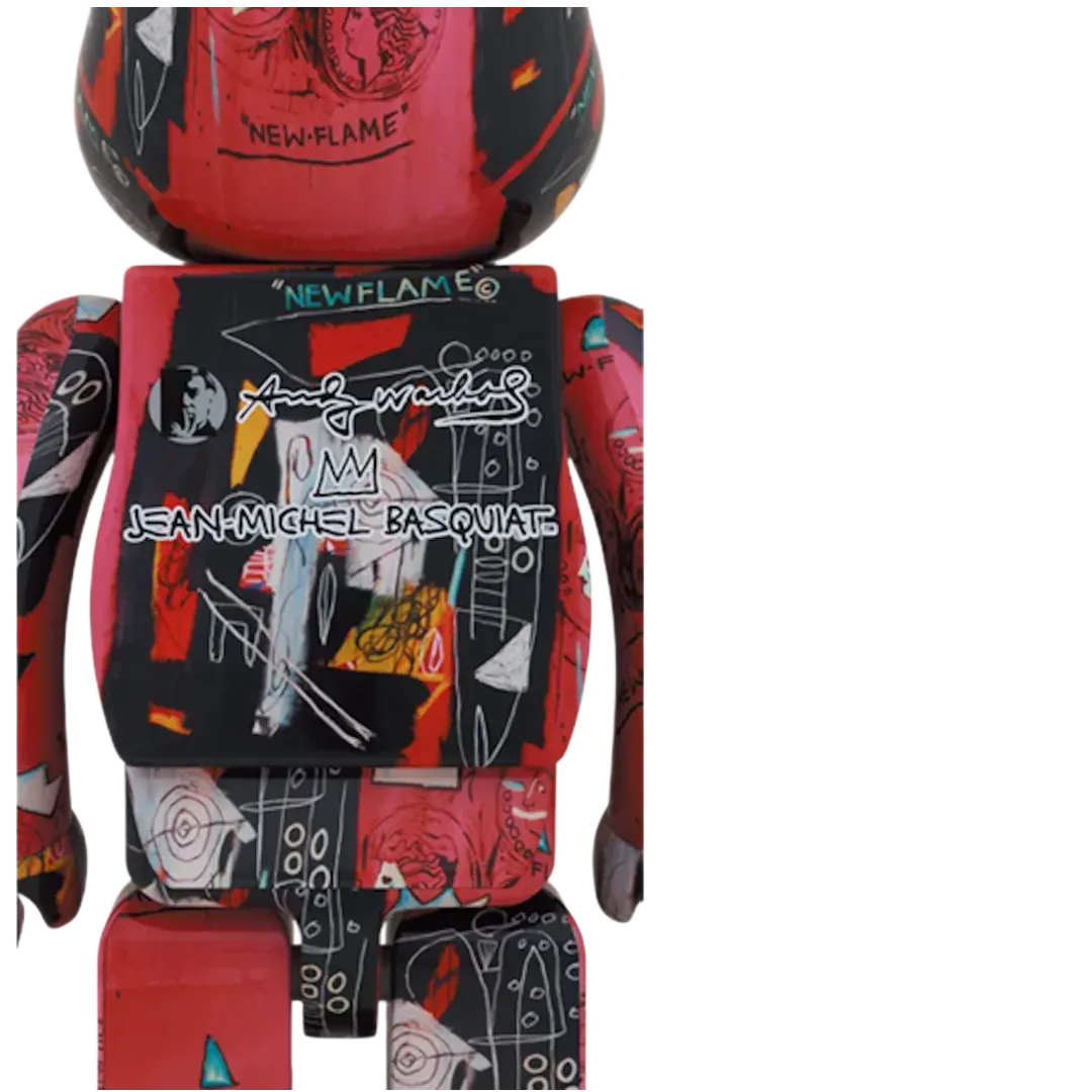Bearbrick Andy Warhol x JEAN-MICHEL BASQUIAT #1 1000%