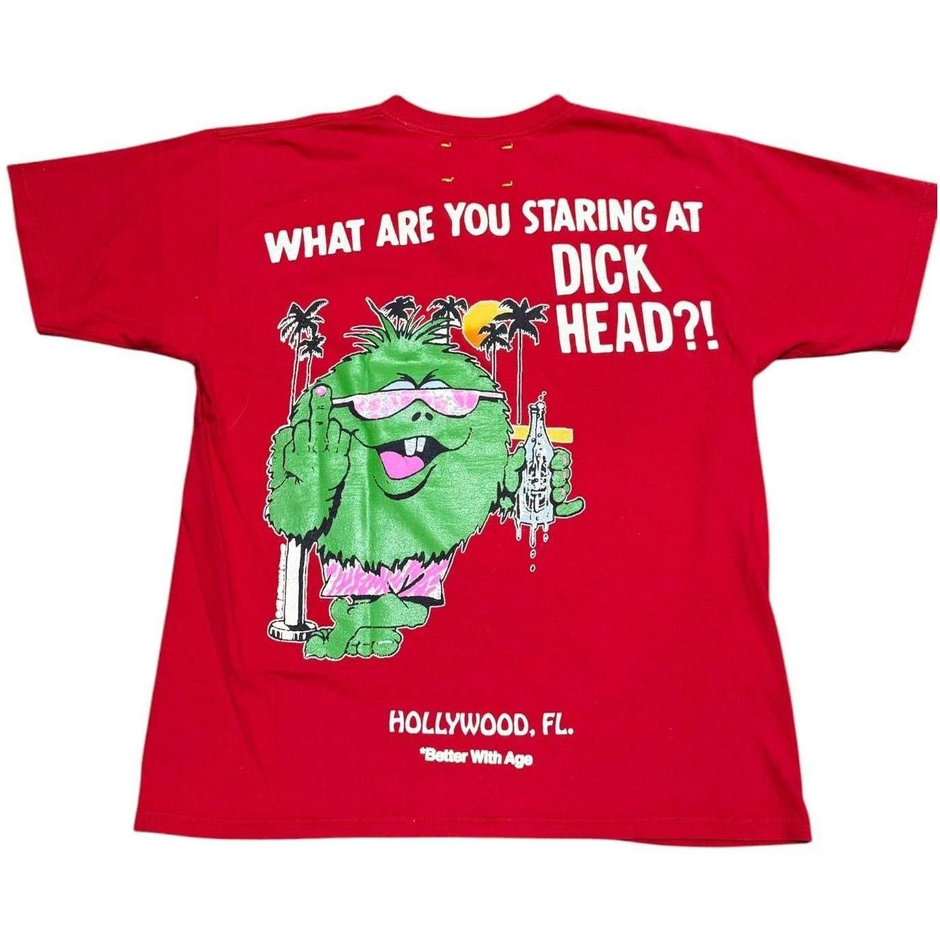 Better With Age Dickhead Tee Red/Multi