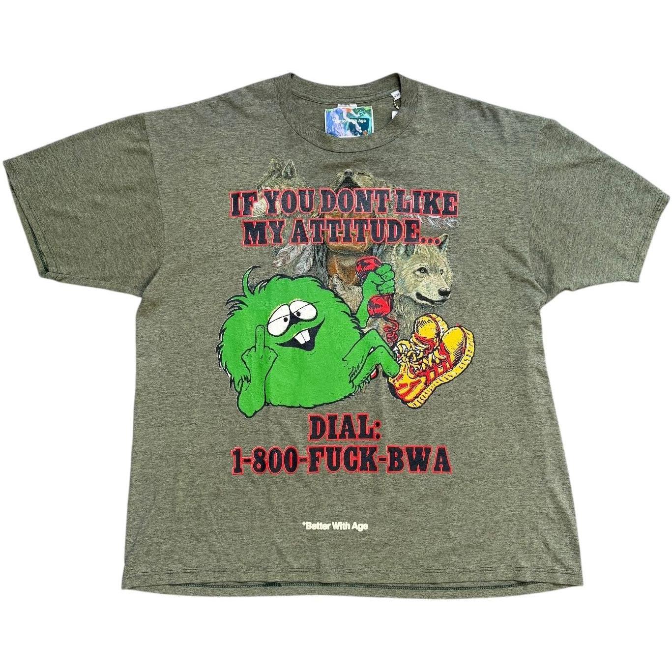 Better With Age Dickhead Vintage T-Shirt Grey