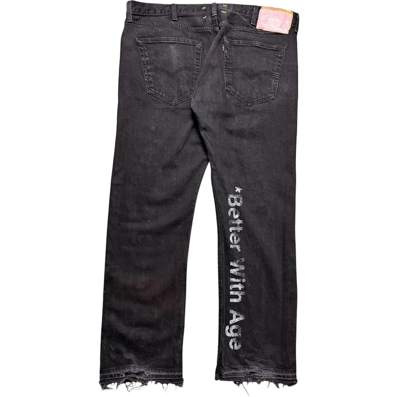 Better With Age Incase You Forgot Jeans Black - Like New
