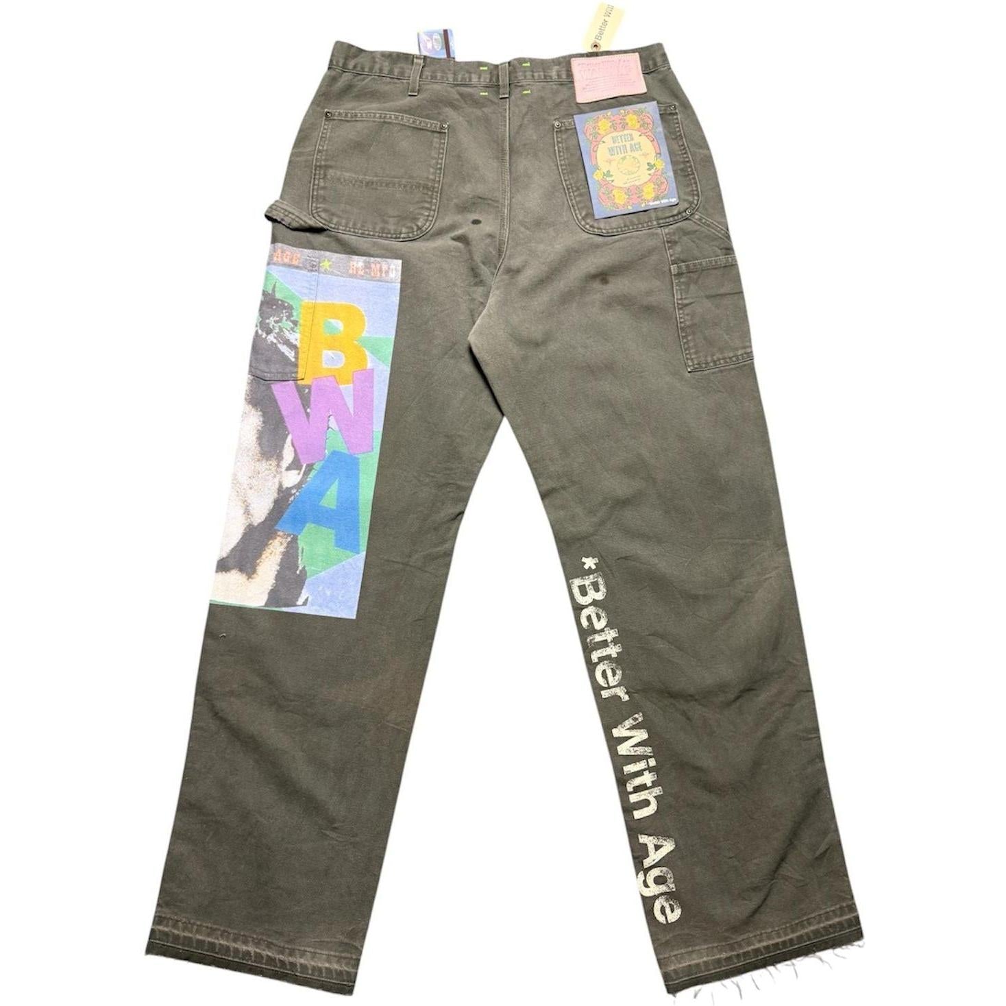 Better With Age Knucklehead Double Knee Carhartt Moss