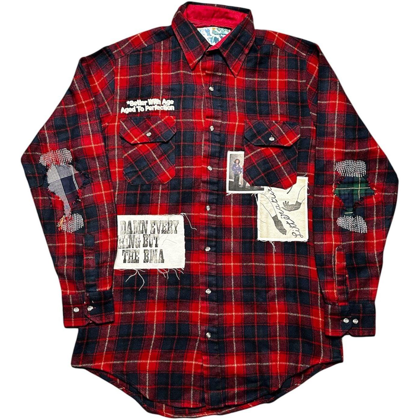 Better With Age Muir Repair Flannel Shirt Red Multi