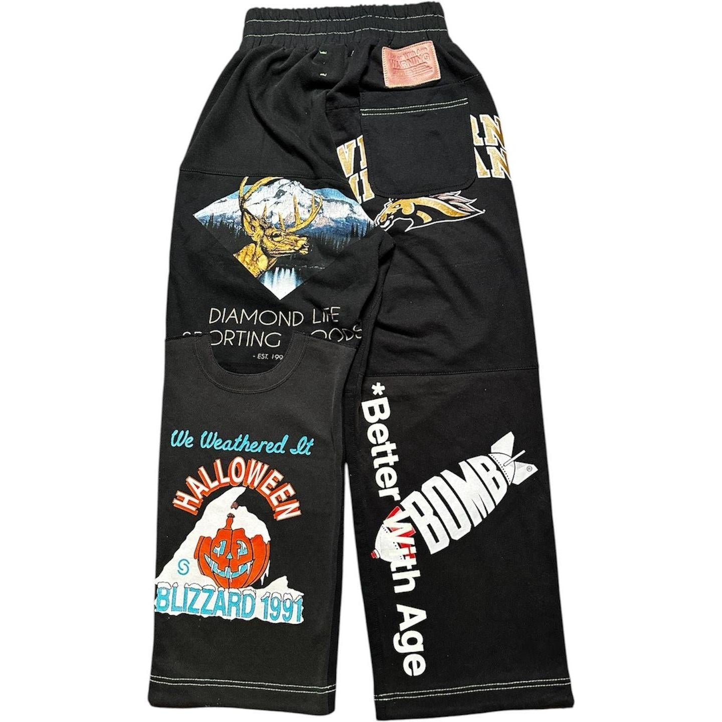 Better With Age Remoir Reconstructed Sweatpants Black - 1