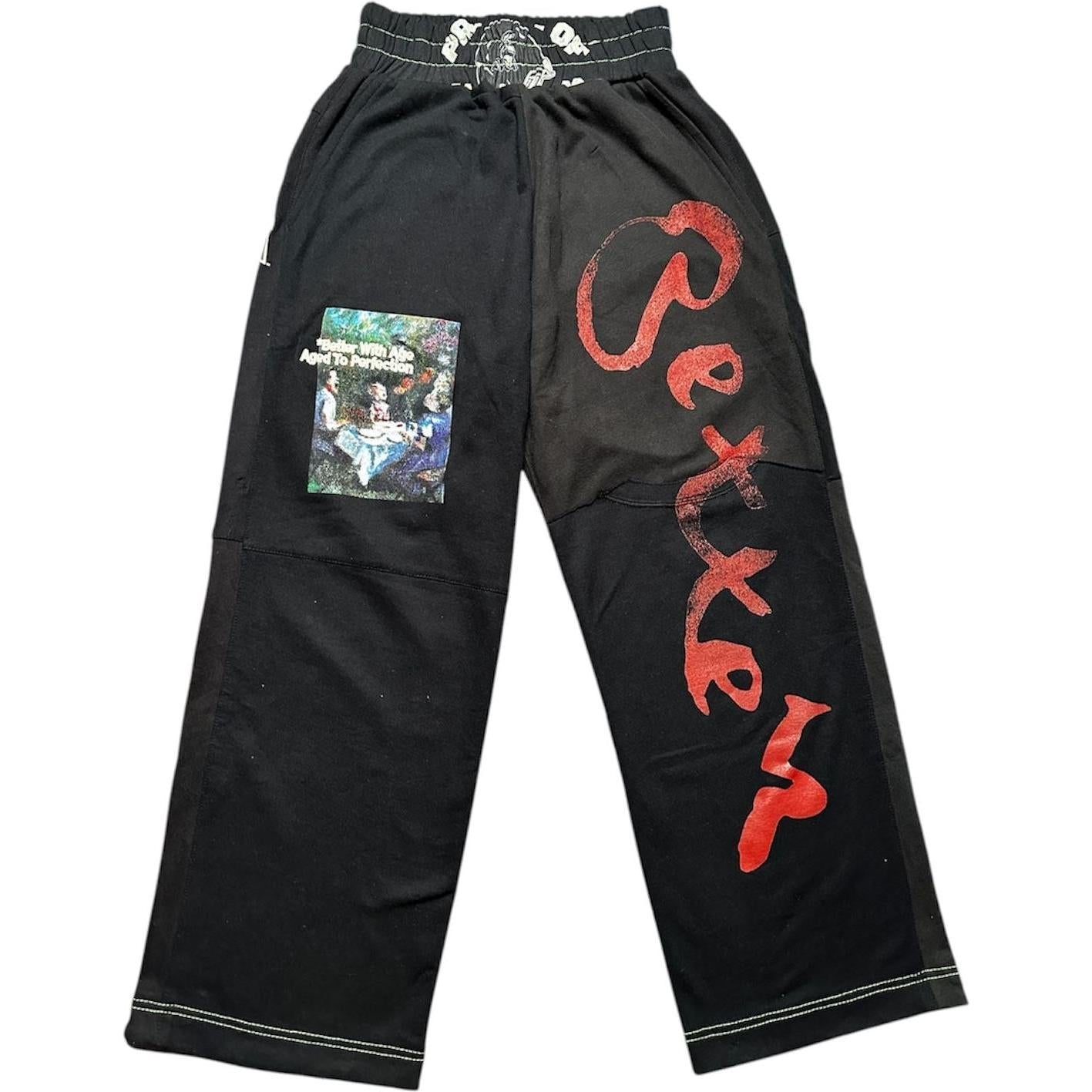 Better With Age Remoir Reconstructed Sweatpants Black - 1