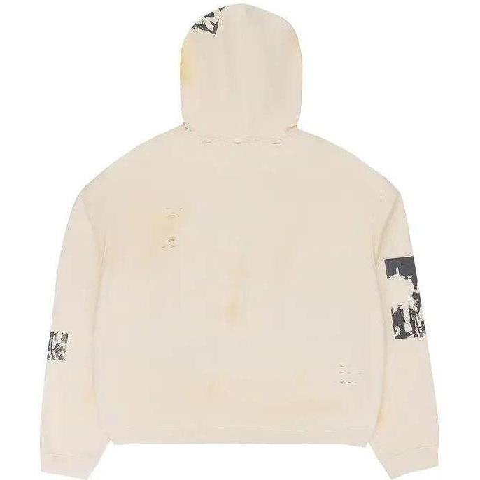Birth Of Royal Child Flashlight Zip Up Hoodie Cream