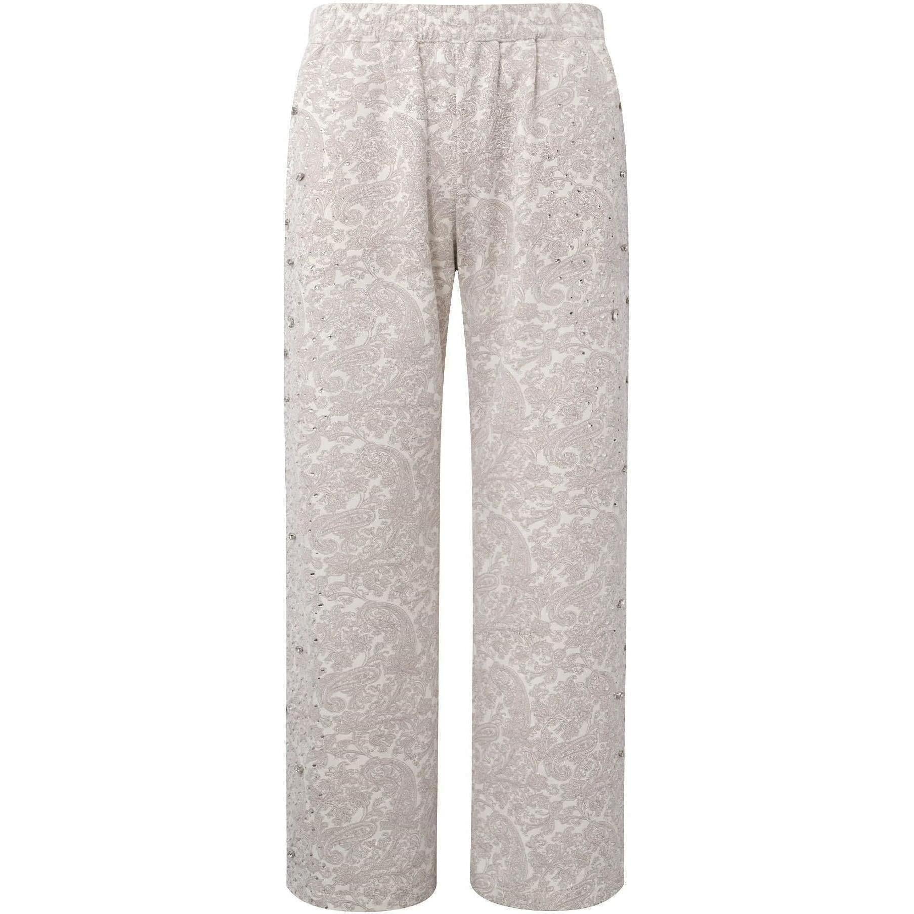 Birth of a Royal Child Cashew Blossom Pearl Sweatpants White