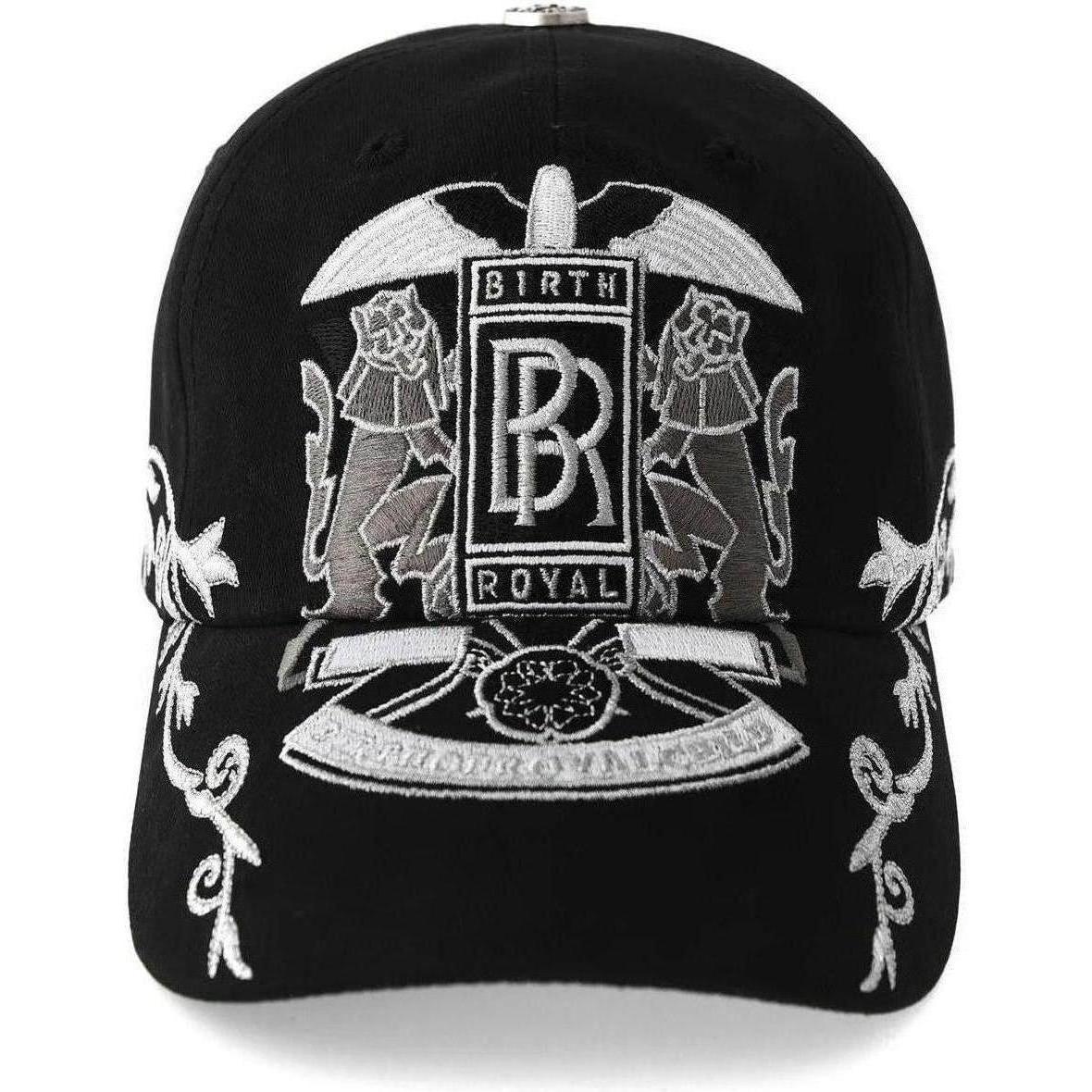 Birth of a Royal Child Double Lion Embroidered Hat Black