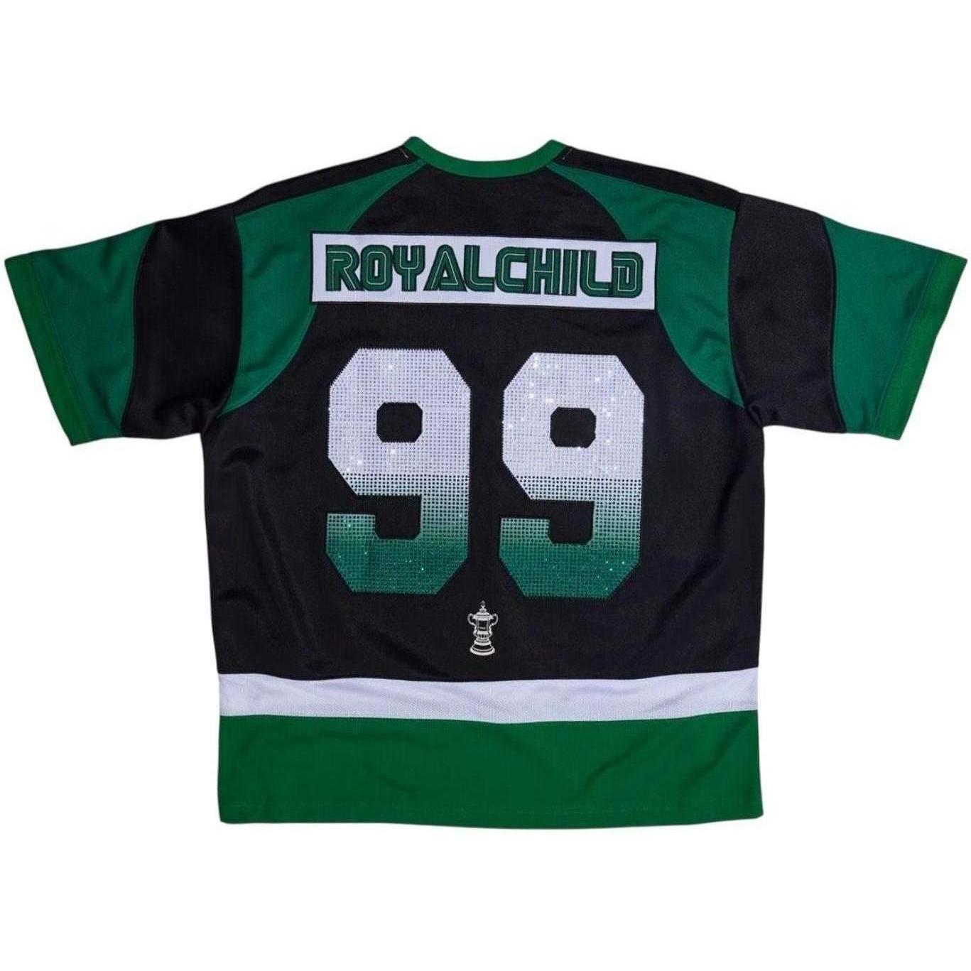 Birth of a Royal Child Double Lion Rhinestone Jersey Green