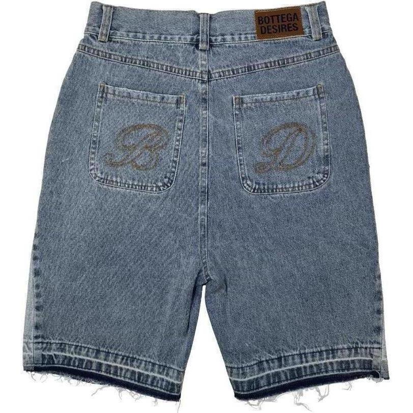 Bottega Desires Denim Shorts Blue