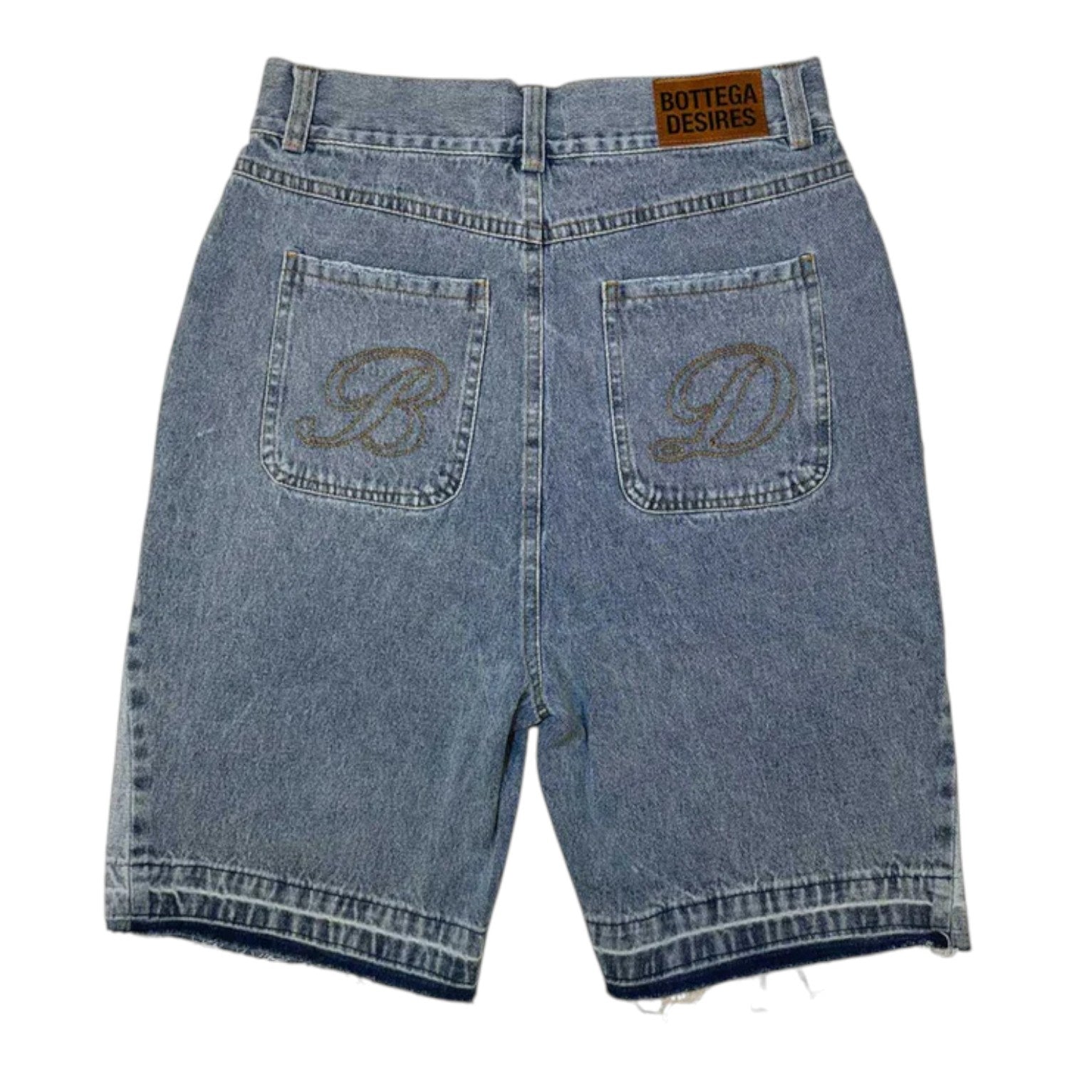 Bottega Desires Denim Shorts Blue