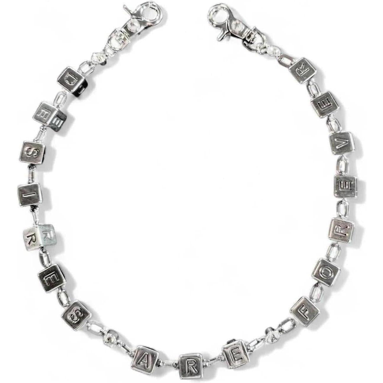 Bottega Desires Dice Game Wallet Chain Silver