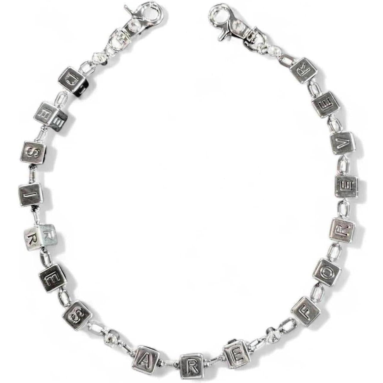 Bottega Desires Dice Game Wallet Chain Silver