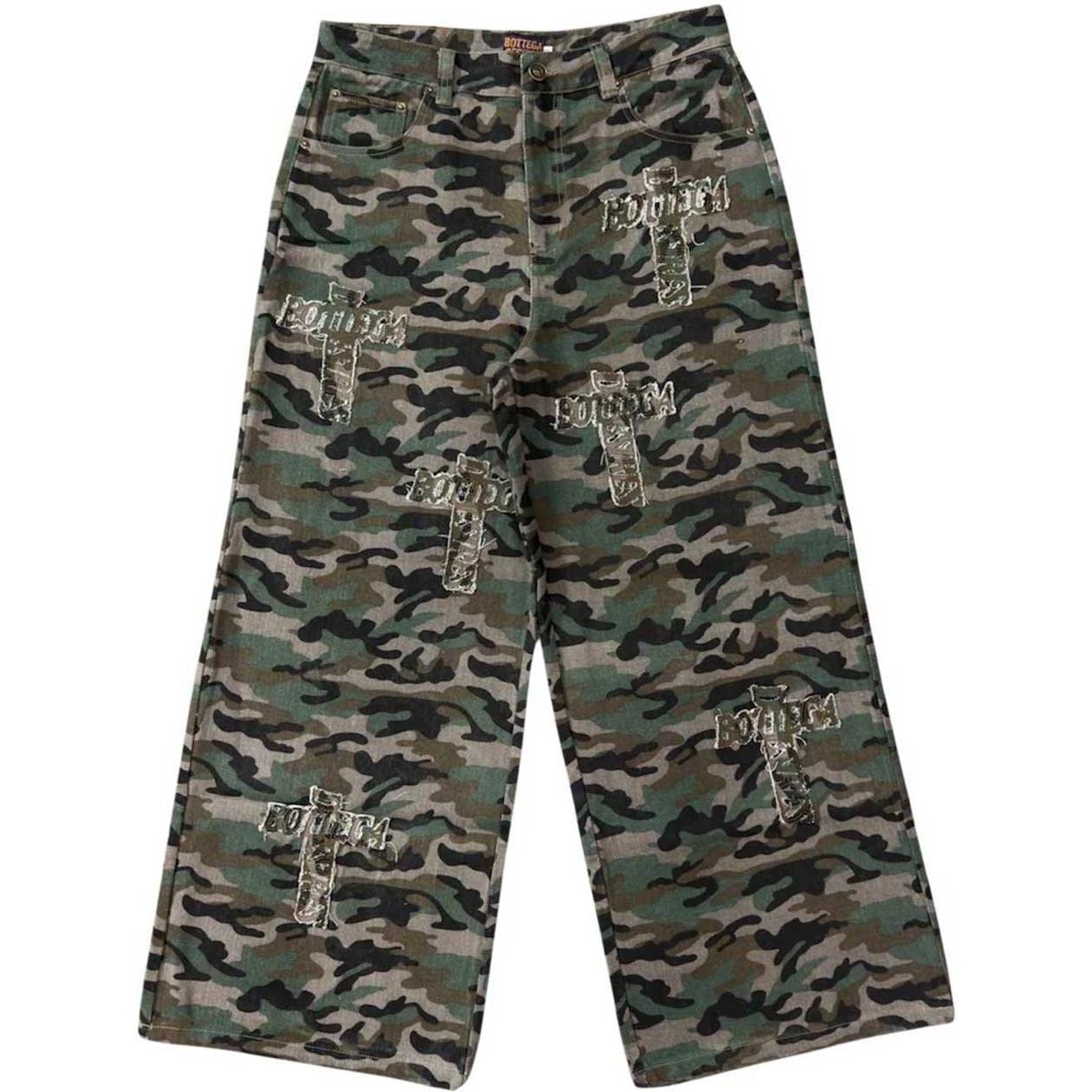 Bottega Desires Holy Grail Camo Denim Pants