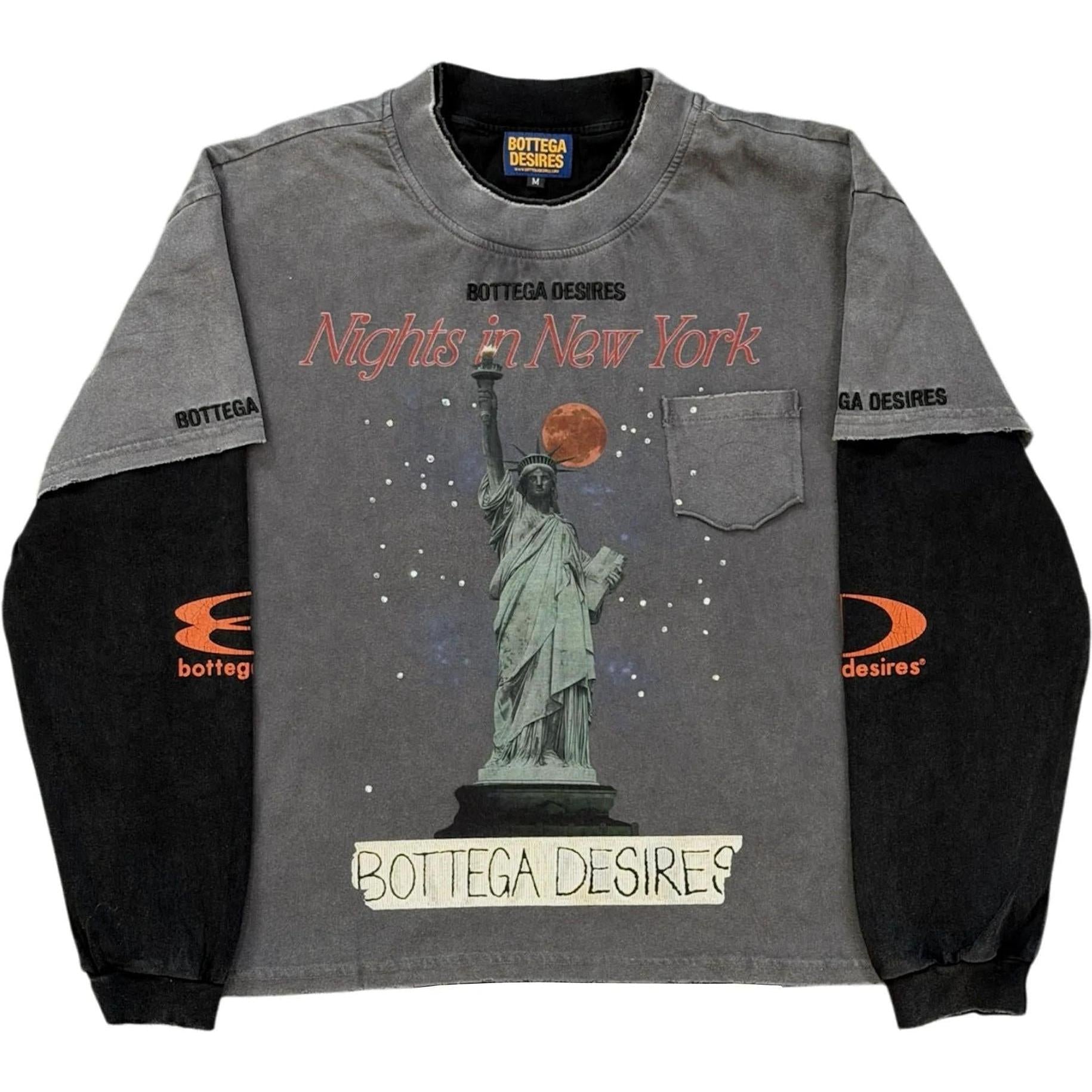 Bottega Desires Nights in NY Layered L/S T-Shirt