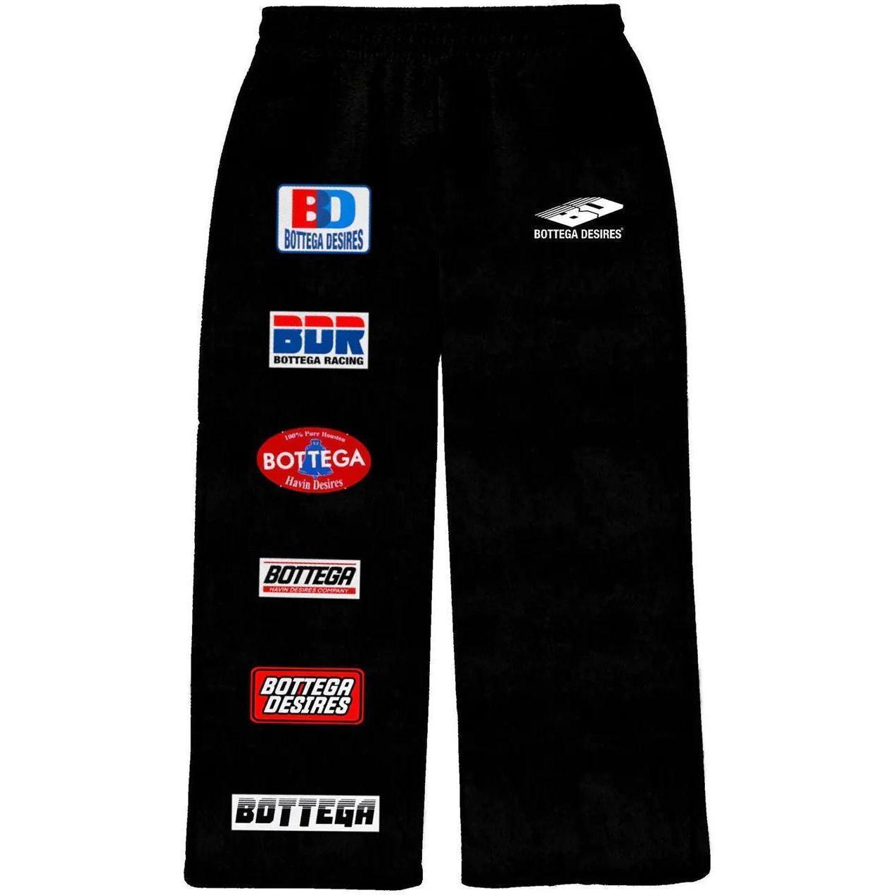 Bottega Desires Patches Sweatpants Black