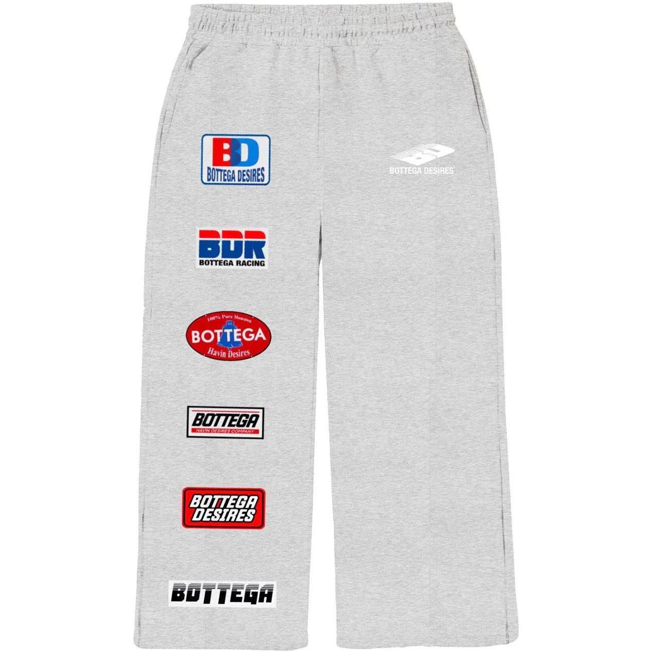 Bottega Desires Patches Sweatpants Grey