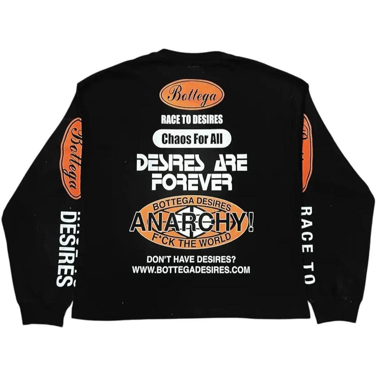 Bottega Desires Race to Desires L/S T-Shirt Black