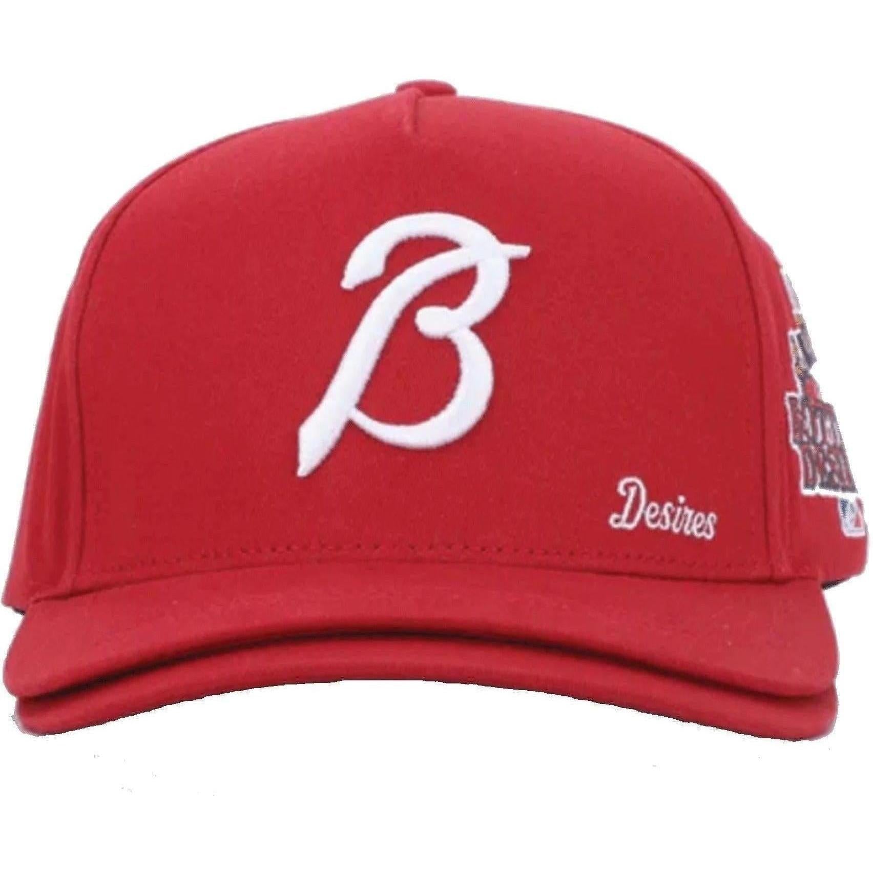 Bottega Desires Reds Double Brim Hat Red
