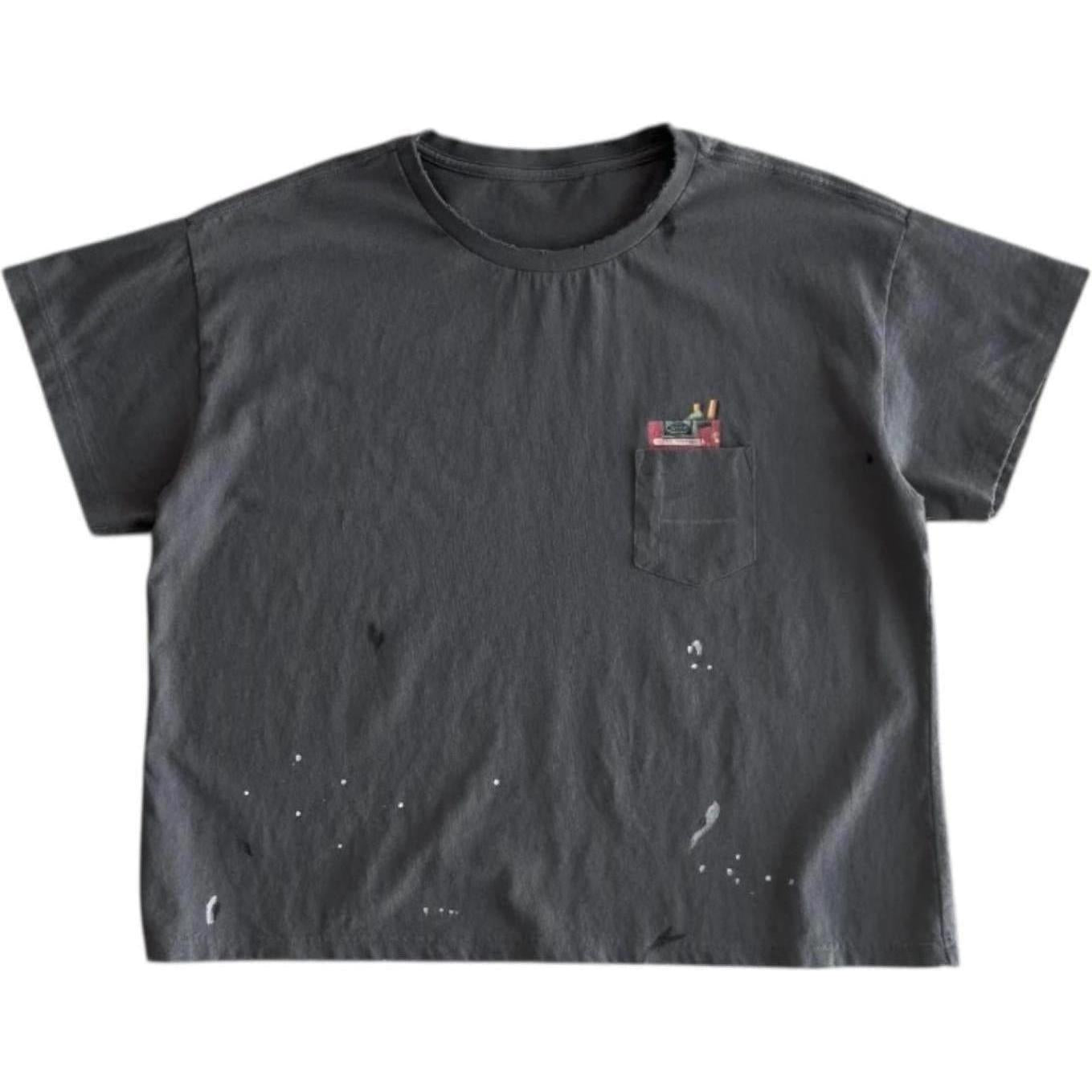 Bravest Studios Grey Carton Vintage T-Shirt Grey