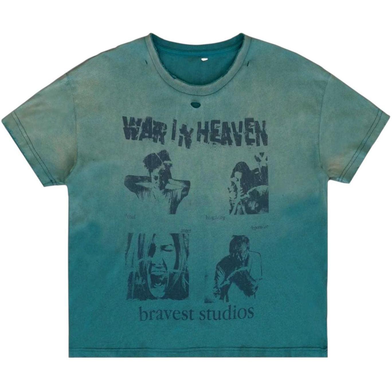 Bravest Studios Heaven Vintage T-Shirt Blue